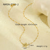 Light Luxury Highend Titanium Steel Stainless Steel Necklace With Leaf Petal Pendant Electroplated Jewelry For Women