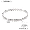 Light Luxury Minimalist Ring And Diamondencrusted Zircon Bracelet Combination Titanium Steel And Stainless Steel Geometric Style 18K Real Gold Electroplated