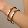 Light Luxury Niche Star Diamond Bracelet Titanium Steel Hollow Buckle For Women Polish Style