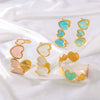 Light Luxury Open Color Love Shaped Oil Titanium Steel And Stainless Steel Electroplated Bracelet