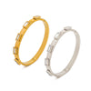 Light Luxury Retro Ins Style Stainless Steel 18K Gold Plated Inlaid Zircon Bracelet For Women