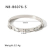 Light Luxury Retro Ins Style Stainless Steel 18K Gold Plated Inlaid Zircon Bracelet For Women