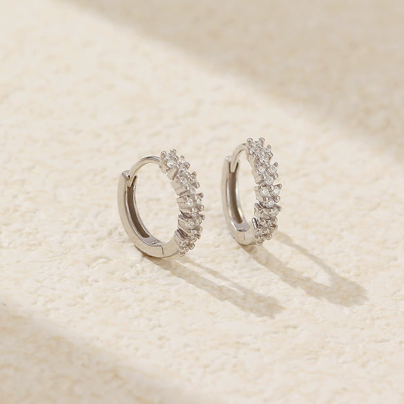 Light Luxury S925 Silver Geometric Earring For Women With Electroplating