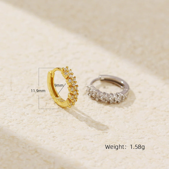 Light Luxury S925 Silver Geometric Earring For Women With Electroplating