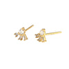 Light Luxury S925 Silver Square Zircon Earrings With Stacked Ladder Design And Electroplating