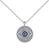 Light Luxury S925 Sterling Silver Disc Necklace For Women With Geometric Design And Electroplating Treatment
