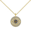 Light Luxury S925 Sterling Silver Disc Necklace For Women With Geometric Design And Electroplating Treatment