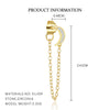 Light Luxury S925 Sterling Silver Star Earrings For Women With Flash Zircon Tassel Chain