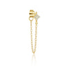 Light Luxury S925 Sterling Silver Star Earrings For Women With Flash Zircon Tassel Chain