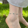 Light Luxury S925 Sterling Silver Women's Anklet With Fourleaf Clover Design