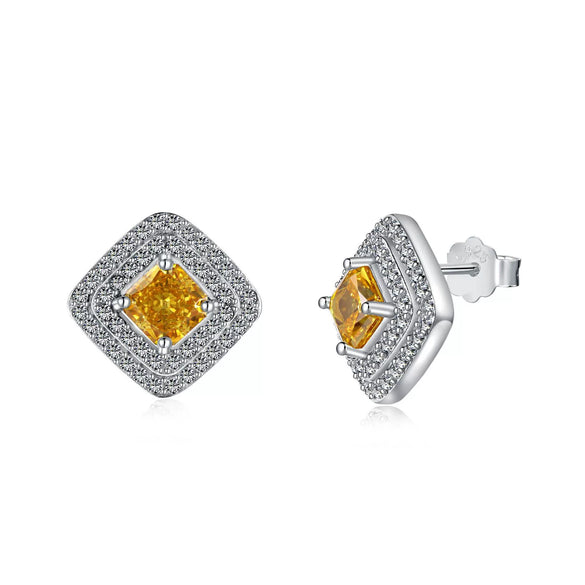 Light Luxury 925 Silver Jewelry Set With Cube Sugar Pink 8A Zircon And High Carbon Diamond Electroplated For Women