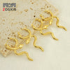 Light Luxury Snake Earrings 316L Stainless Steel 18K Electroplated Jewelry For Women