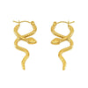 Light Luxury Snake Earrings 316L Stainless Steel 18K Electroplated Jewelry For Women