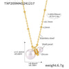 Light Luxury Stainless Steel Cnc Zircon Bead Necklace With Constellation Symbol Earrings Jewelry Set For Women Electroplated