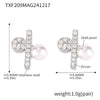 Light Luxury Stainless Steel Cnc Zircon Bead Necklace With Constellation Symbol Earrings Jewelry Set For Women Electroplated