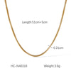 Light Luxury Stainless Steel Geometric Beaded Clavicle Chain Necklace For Women Electroplated