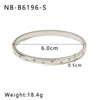 Light Luxury Stainless Steel Gold Plated Bracelet With Diamond Inlaid And 18K Furnace Vacuum Plating