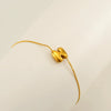 Light Luxury 316L Stainless Steel Letter Bracelet With Diamond Design For Women