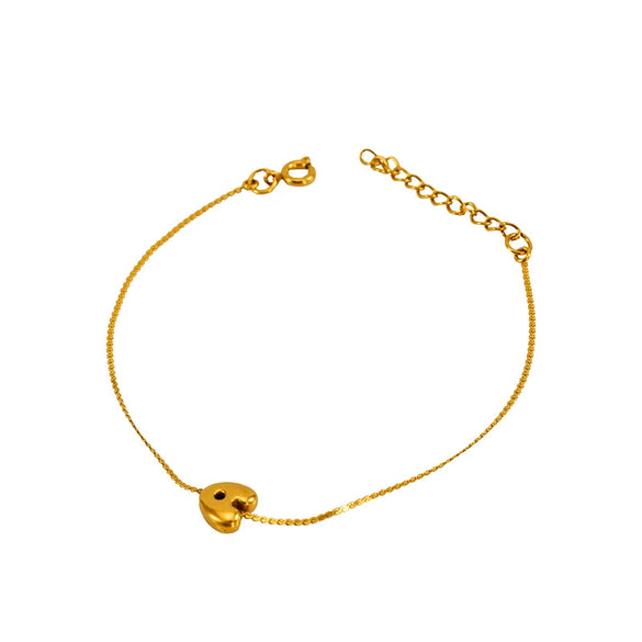 Light Luxury 316L Stainless Steel Letter Bracelet With Diamond Design For Women