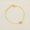 Light Luxury 316L Stainless Steel Letter Bracelet With Diamond Design For Women
