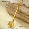 Light Luxury Stainless Steel Shell Hairpin With Pearl Conch Starfish Women's Hair Accessories Electroplated