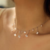 Light Luxury 925 Sterling Silver Geometric Clavicle Chain Necklace For Women With Electroplating
