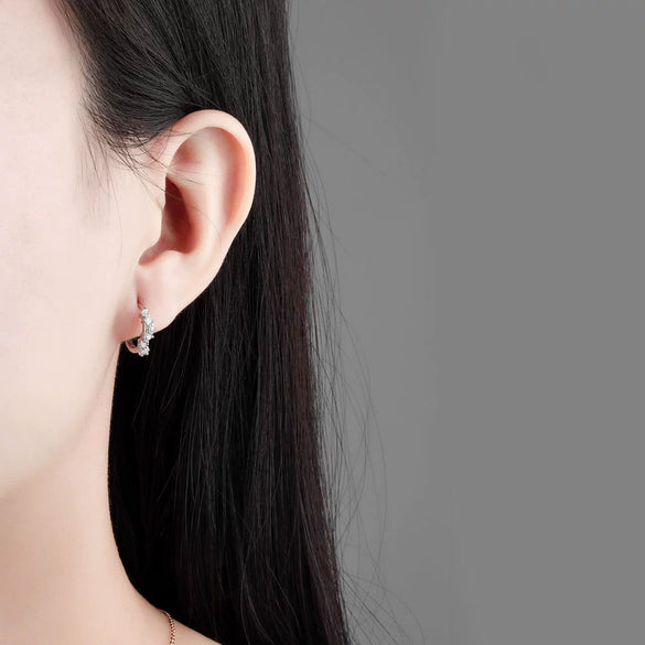 Light Luxury 925 Sterling Silver Geometric Wave Stud Earrings For Women Electroplated Minimalist Ear Jewelry