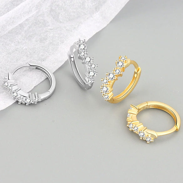 Light Luxury 925 Sterling Silver Geometric Wave Stud Earrings For Women Electroplated Minimalist Ear Jewelry