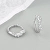 Light Luxury 925 Sterling Silver Geometric Wave Stud Earrings For Women Electroplated Minimalist Ear Jewelry