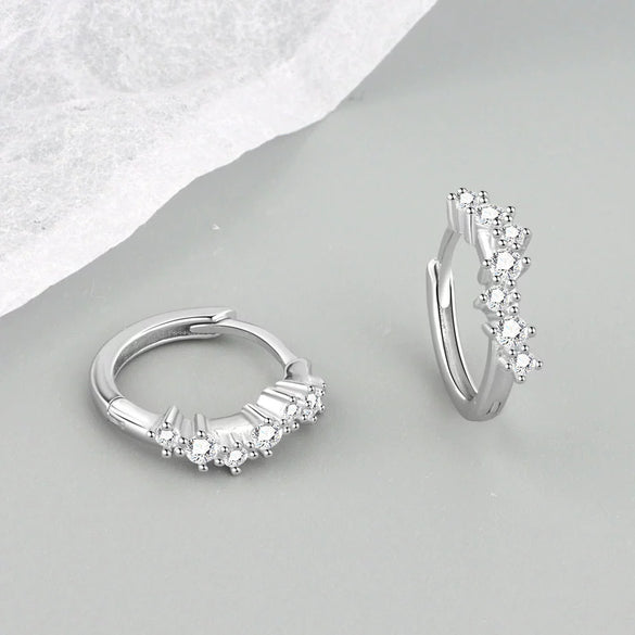 Light Luxury 925 Sterling Silver Geometric Wave Stud Earrings For Women Electroplated Minimalist Ear Jewelry