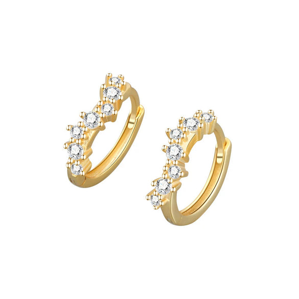 Light Luxury 925 Sterling Silver Geometric Wave Stud Earrings For Women Electroplated Minimalist Ear Jewelry