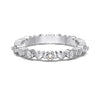 Light Luxury Style S925 Sterling Silver Women's Ring With Loving Heart Shape And Diamond Arrangement Design Electroplated