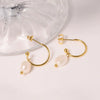 Light Luxury Titanium Steel C Shaped Geometric Handmade Women's Earrings
