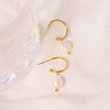Light Luxury Titanium Steel C Shaped Geometric Handmade Women's Earrings