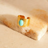 Light Luxury Titanium Steel Geometric Open Ring With Electroplating For Women Fashion Jewelry