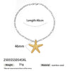Light Luxury Trendy All Match Conch Sea Star Sun Necklace Made Of 18K Gold And Stainless Steel