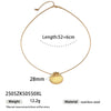 Light Luxury Trendy All Match Conch Sea Star Sun Necklace Made Of 18K Gold And Stainless Steel