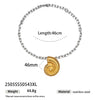 Light Luxury Trendy All Match Conch Sea Star Sun Necklace Made Of 18K Gold And Stainless Steel