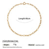 Light Luxury Trendy All Match Conch Sea Star Sun Necklace Made Of 18K Gold And Stainless Steel