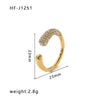 Light Luxury Vintage Unisex Geometric Drop Shape Stainless Steel Earrings And Ring With 18K Vacuum Plating In Furnace Niche Design High End Simple Style Jewelry