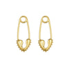 Light Luxury Women's Heartshaped Stainless Steel Earrings With Geometric Pattern And Electroplating