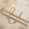 Light Luxury Women's Pearl Bracelets Geometric Stainless Steel Electroplated Accessories
