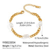 Light Luxury Women's Pearl Bracelets Geometric Stainless Steel Electroplated Accessories
