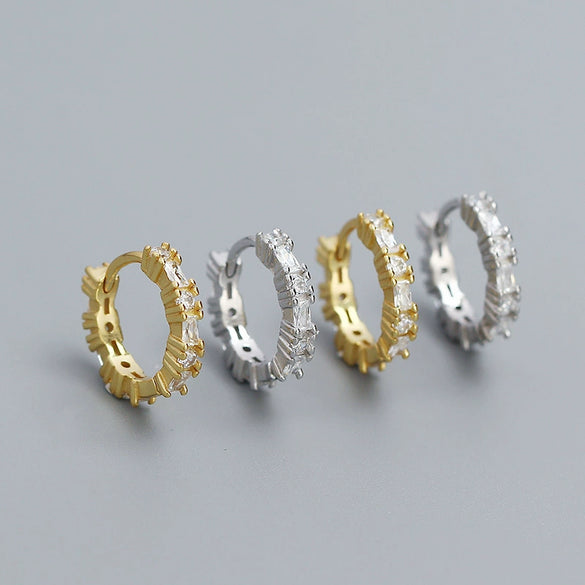 Light Luxury Women's S925 Silver Geometric Electroplated Earring