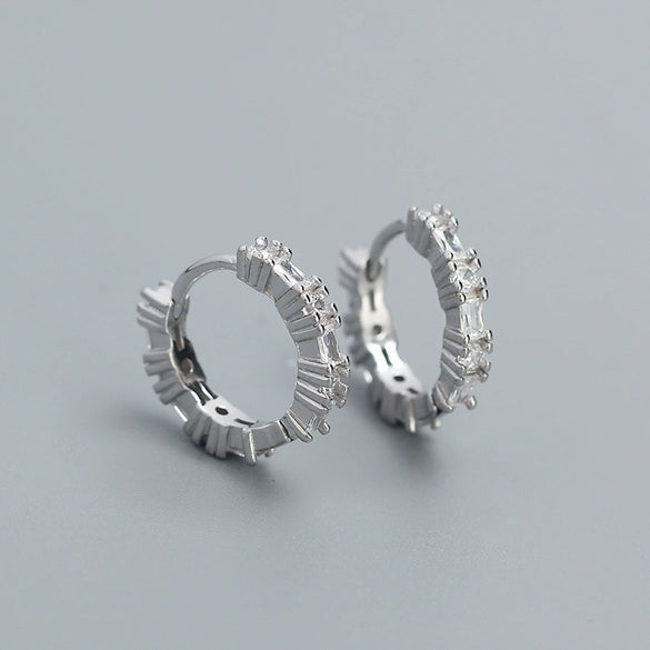 Light Luxury Women's S925 Silver Geometric Electroplated Earring
