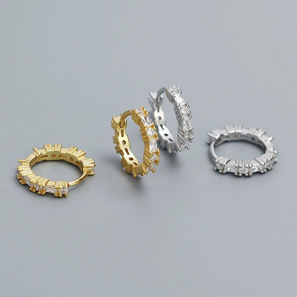 Light Luxury Women's S925 Silver Geometric Electroplated Earring