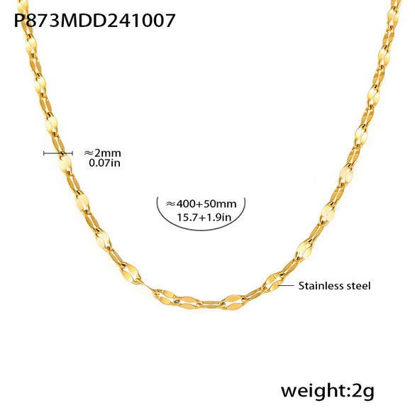 Light Luxury Women's Three Ring Stacked Clavicle Necklace In Mixed Color With Diamond Like Zircon On Stainless Steel Electroplated Geometric Design
