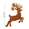 Lightup Wooden Reindeer Wall Sticker Selfadhesive Christmas Decoration With Printed Finish For Festive Home And Commercial Decor