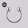 Lip Nail Eyebrow Nail Dimple Ear Nail G23 Titanium Horseshoe Shape Polished