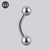 Lip Nail Eyebrow Nail Dimple Ear Nail G23 Titanium Horseshoe Shape Polished